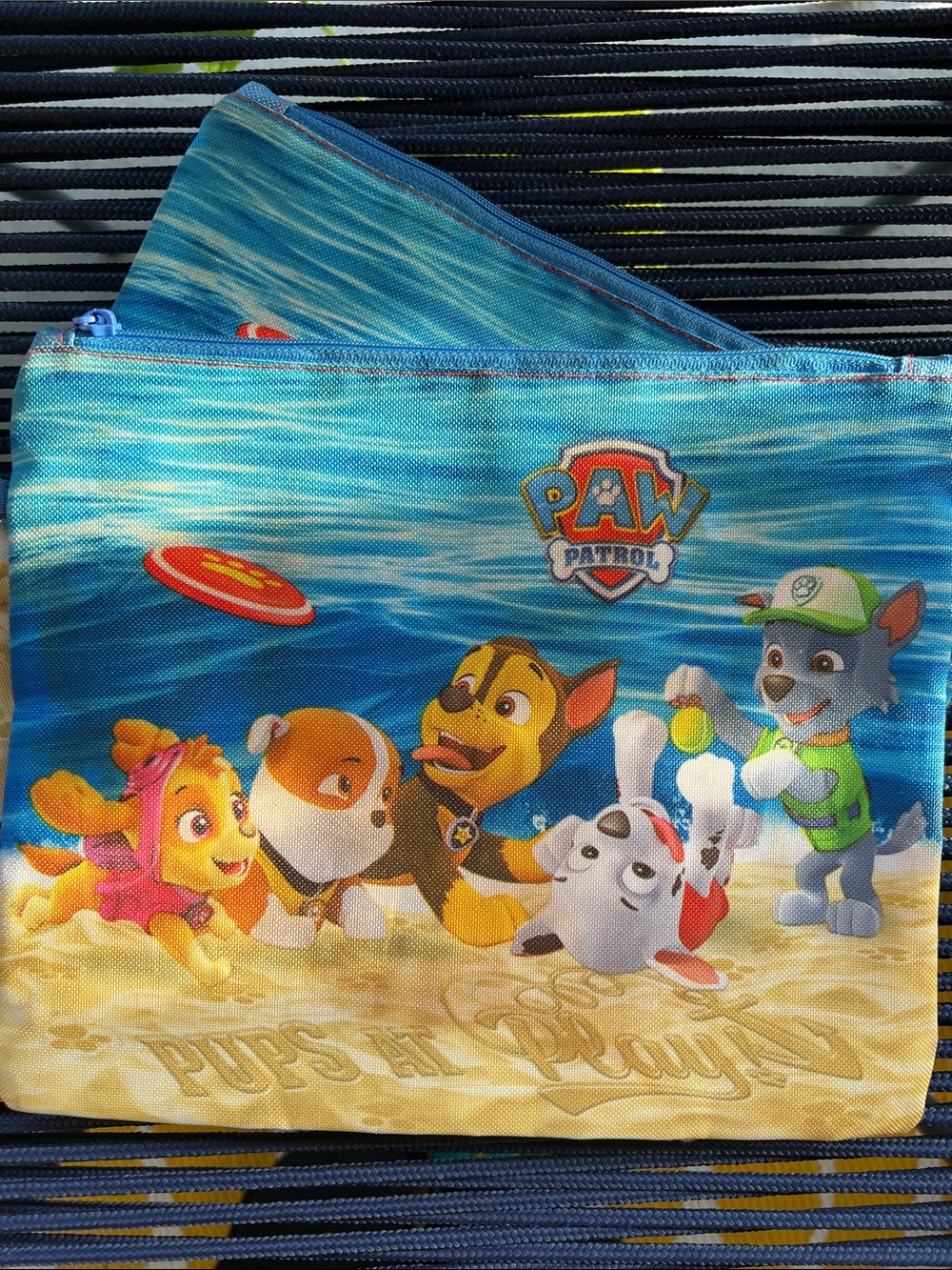 Nickelodeon Paw Patrol Beach Pouch Set - Blue and Tan